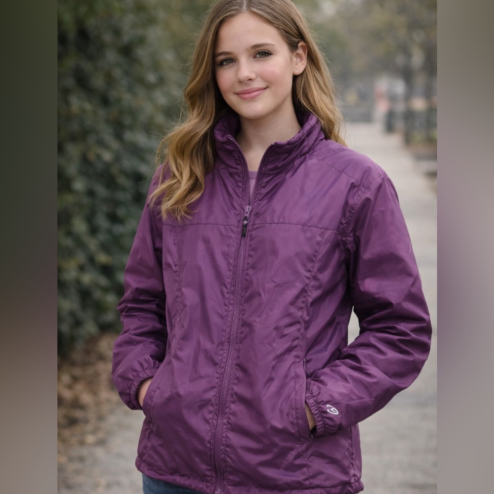 Champion Girls 3-in-1 Purple Jacket Youth XL (14–16)